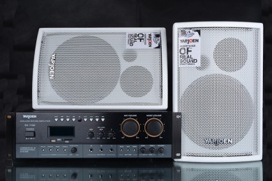 YARJOEN sh7100功放+白雪公主V8系列音箱套装 K歌会议教学